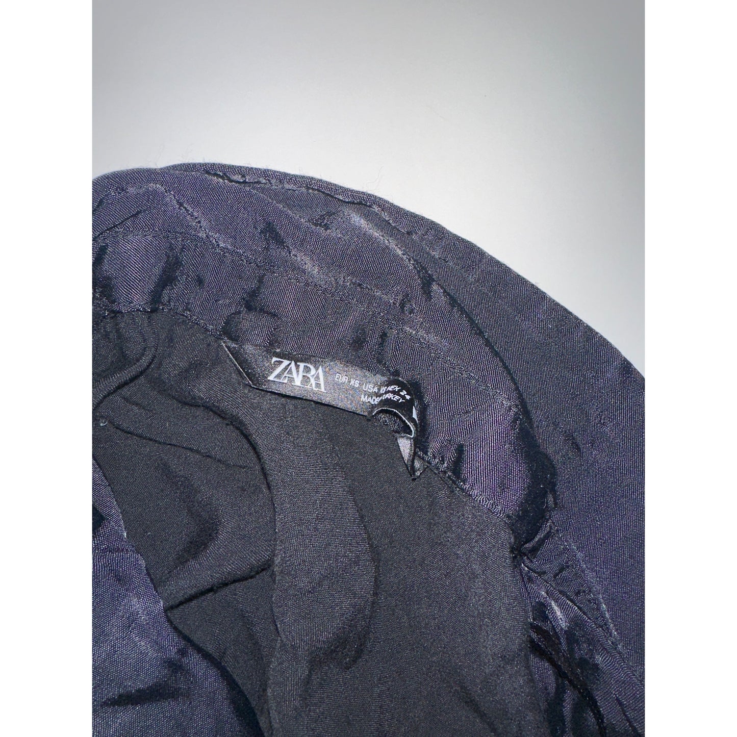 ZARA Maxi-Satinkleid, XS