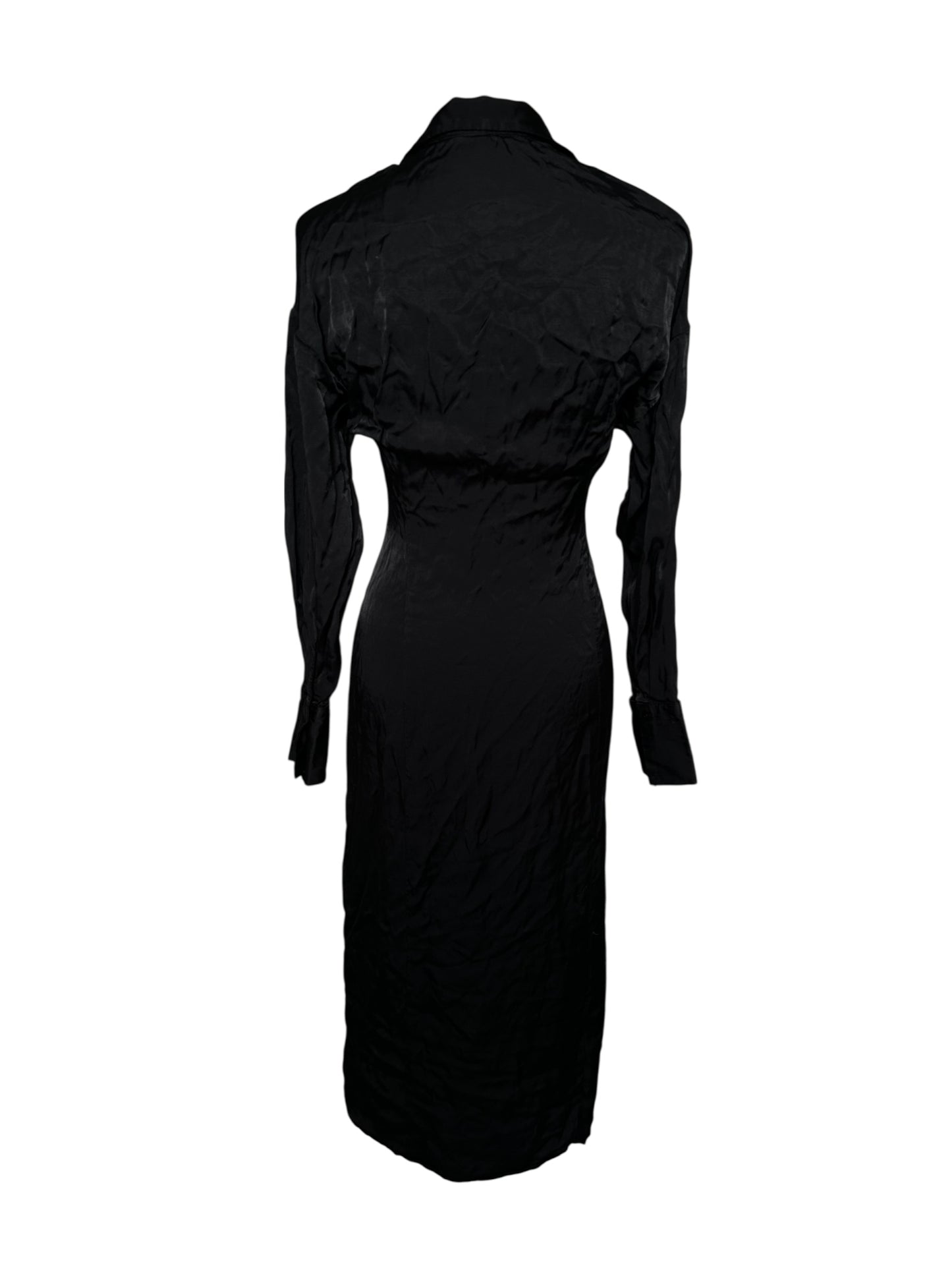 ZARA Maxi-Satinkleid, XS