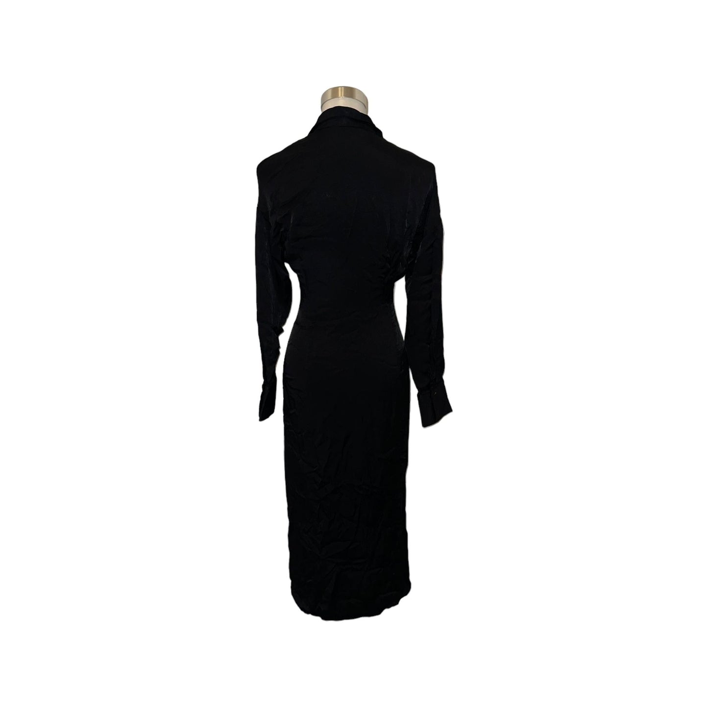 ZARA Maxi-Satinkleid, XS